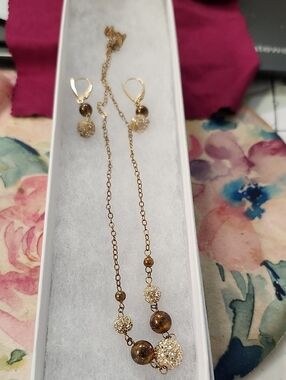 Love Earth Jewelry Set - 925 Silver & 14K Gold Filled Beaded Set